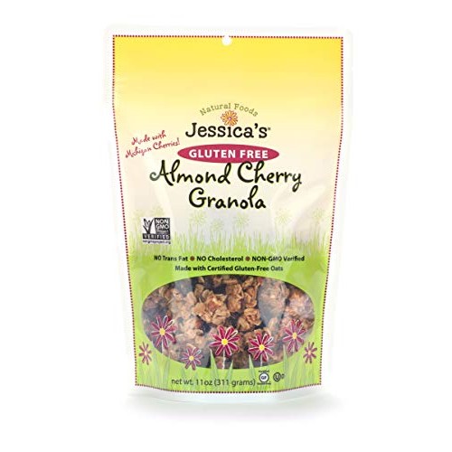 Jessicas Natural Foods Gluten-Free Almond Cherry Granola 11 oz....