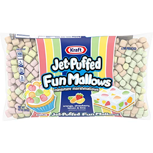 Jet-Puffed Fun Mallows Colored Mini Marshmallows 10 Oz Bags, Pa