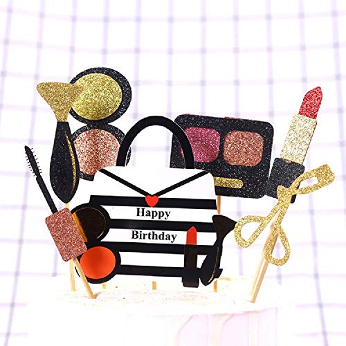 Set Of 28 Jevenis Make Up Cupcake Toppers Spa Cupcake Toppers Co