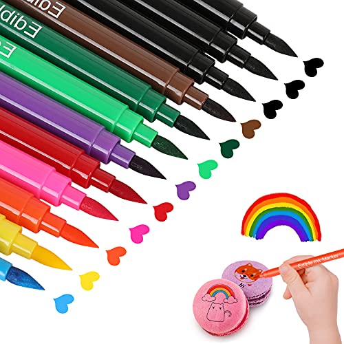Edible Markers For Cookie Decorating,Food Coloring Pens, 12Pcs D
