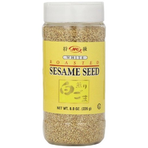 Jfc Sesame Seeds, White, 8-Ounce Pack Of 4