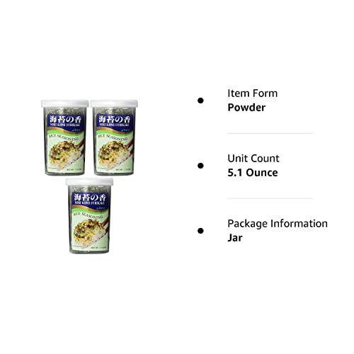 Jfc - Nori Komi Furikake Rice Seasoning 1.7 Ounce Jar Pack Of 3