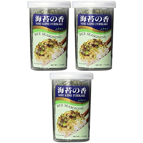 Jfc - Nori Komi Furikake Rice Seasoning 1.7 Ounce Jar Pack Of 3