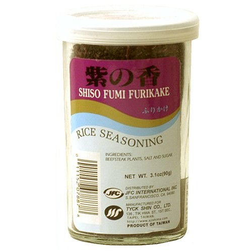 Jfc Shiso Fumi Furikake Rice Seasoning, 3.1-Ounce Jars Pack Of 4