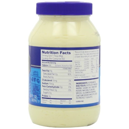 Jfg Real Mayonnaise 30 Oz. Jar Pack Of 4