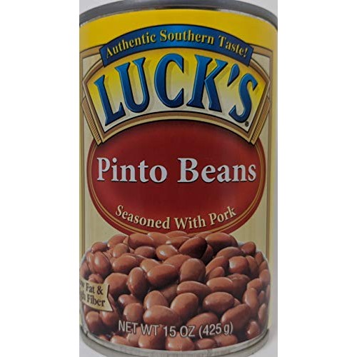Lucks Pinto Beans With Pork - 6 X 15 Ounce Cans Of Lucks Pinto B