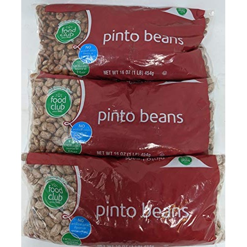 Pinto Beans Bundle - Pack Of 3 X 16 Oz Bags Of Dried Pinto Beans