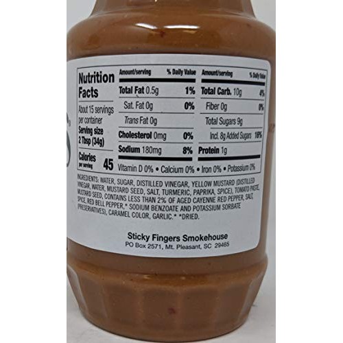 Sticky Fingers Carolina Classic Barbeque Sauce Bundle - 3 X 18 O