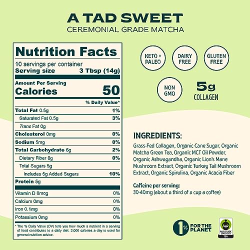 Matcha Super Latte - Ceremonial Grade Green Tea Organic Matcha P...