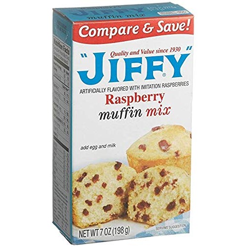 Jiffy, Raspberry Muffin Mix, 7Oz Box Pack Of 6