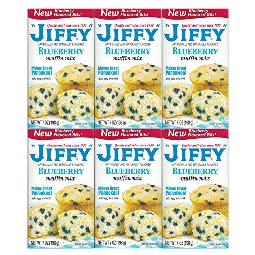 Jiffy, Blueberry Muffin Mix, 7Oz Box Pack Of 6