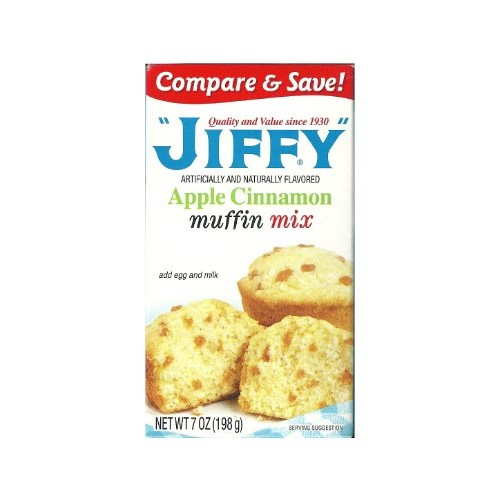 Jiffy Apple Cinnamon Muffin Mix 7-Oz Boxes Pack Of 6