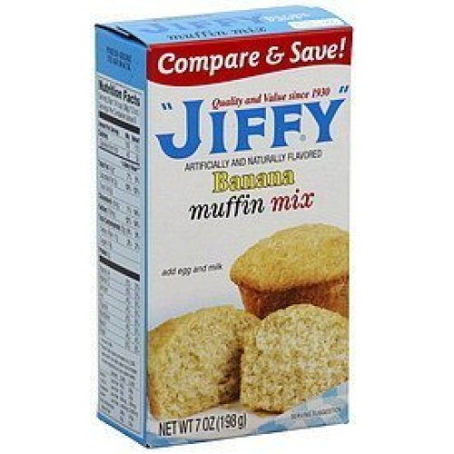 Jiffy, Banana Muffin Mix, 7Oz Box Pack Of 6