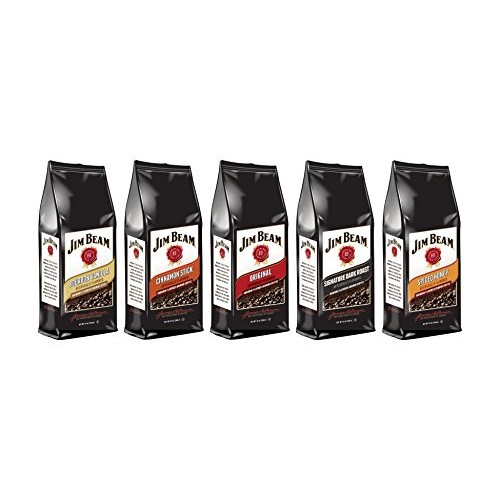 Jim Beam Bourbon Vanilla Bourbon Flavored Ground Coffee - 12 Oun