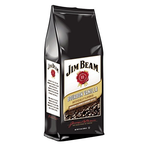 Jim Beam Bourbon Vanilla Bourbon Flavored Ground Coffee - 12 Oun
