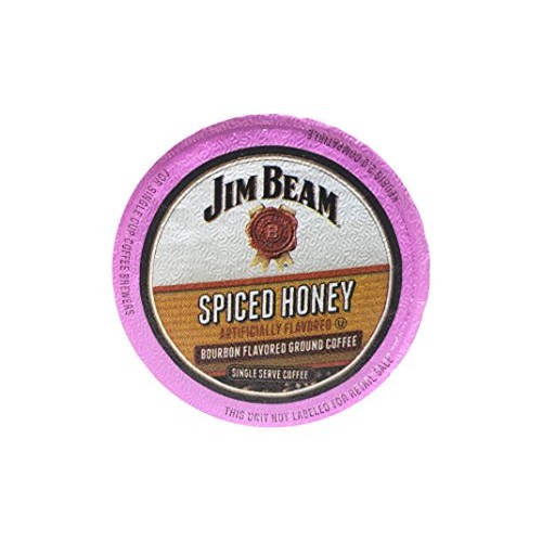 Jim Beam Spiced Honey Single Serve Ground Coffee, 35 Cups, Keuri