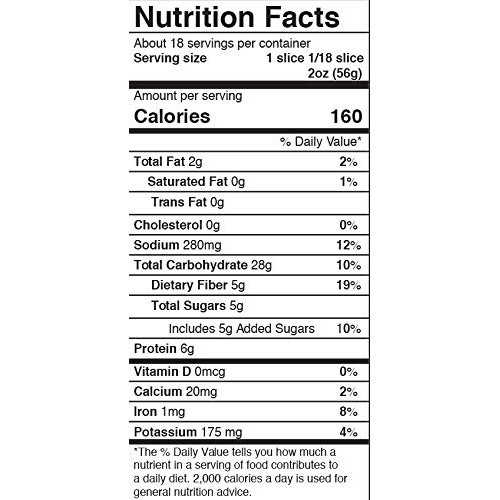 Jims Amazing Bread - / Sliced Whole Wheat Bread 2lb / Gluten In...