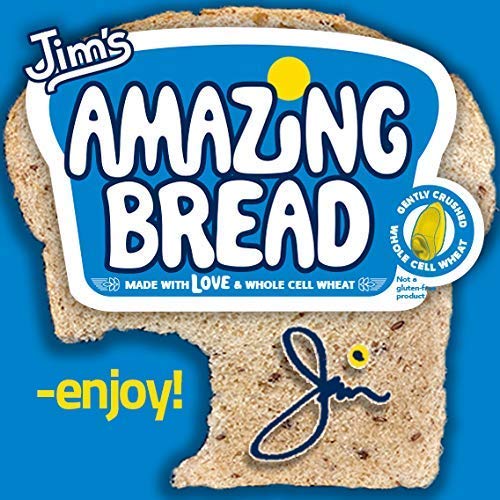 Jims Amazing Bread - / Sliced Whole Wheat Bread 2lb / Gluten In...