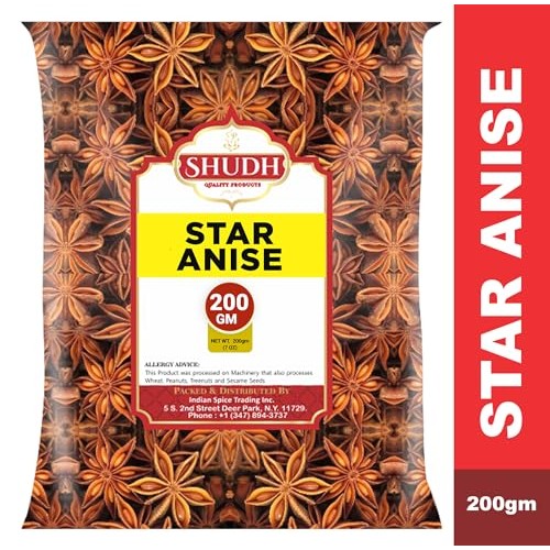 STAR ANISE WHOLE 200 gm 7 oz | Seeds Pods ~ All Natural | Vega...
