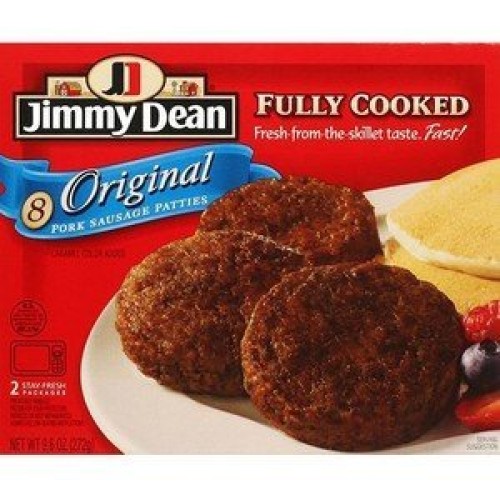Jimmy Dean Pork Breakfast Sausage Patties Original 9.6 Oz Box Pa