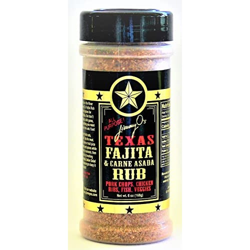 Jimmy Os Texas Rub, Fajita & Carne Asada, 6 oz.