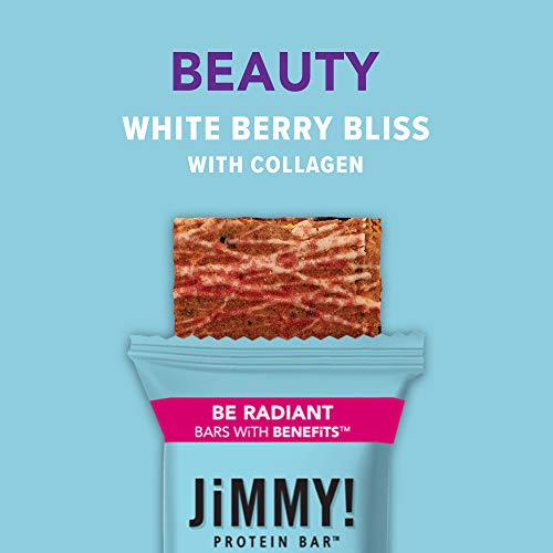 Jimmy! Beauty Bar, White Berry Bliss Flavor, 13G Protein With Co