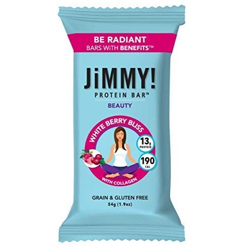 Jimmy! Beauty Bar, White Berry Bliss Flavor, 13G Protein With Co