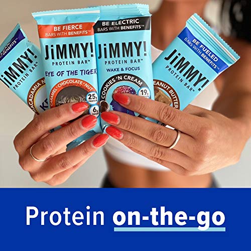 Jimmy! Chocolate Peanut Butter Protein Bar, 18G Protein, High Pr
