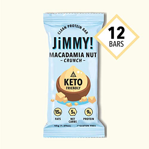 Jimmy! Keto Bar, Delicious Protein Snack For Keto Diet, High Fat