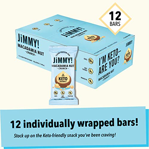Jimmy! Keto Bar, Delicious Protein Snack For Keto Diet, High Fat