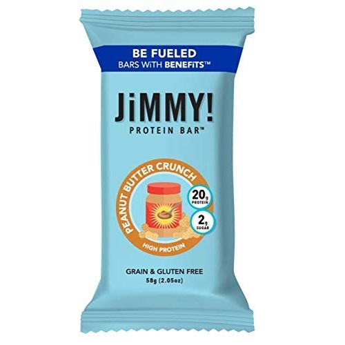 Jimmy! Peanut Butter Crunch Protein Bar, 20G Protein, 2G Sugar,