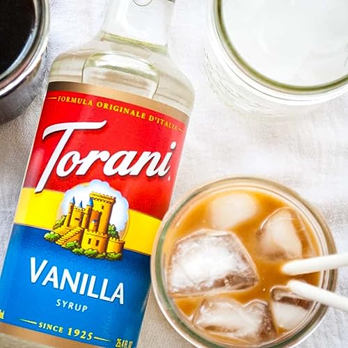 Torani Coffee Syrup Variety Pack - Vanilla and Caramel Syrup for...