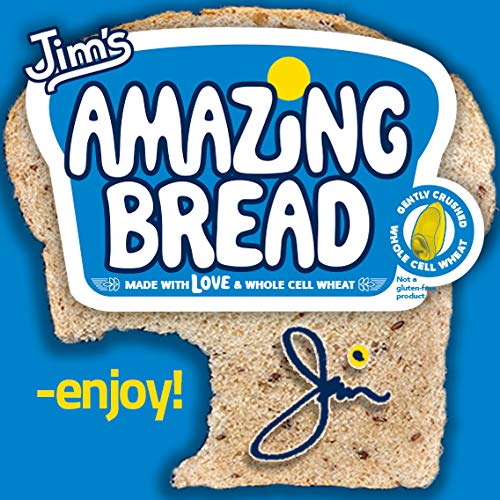 Jims Amazing Bread - Sliced Whole Wheat Bread 2Lb – 2 Loaves
