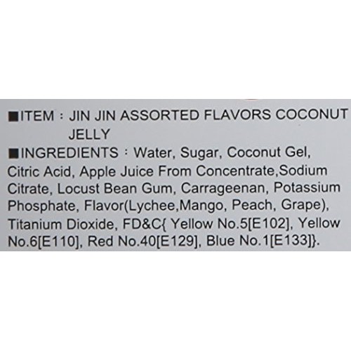 Jin Jin Assorted Fruit Coconut Candy Lychee Mango Peach And Grap