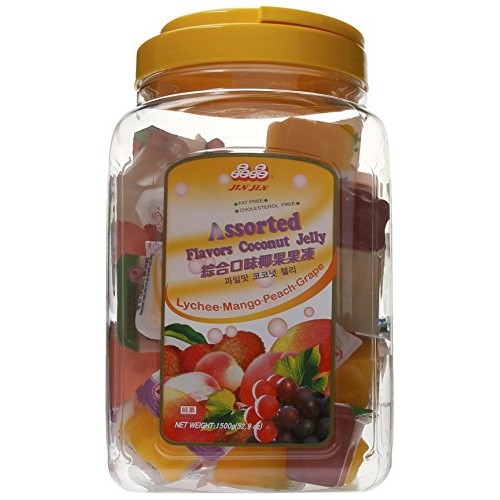 Jin Jin Assorted Fruit Coconut Candy Lychee Mango Peach And Grap