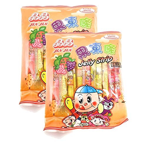 Jin Jin - Jelly Strip Jelly Filled Straws In Assorted Flavors