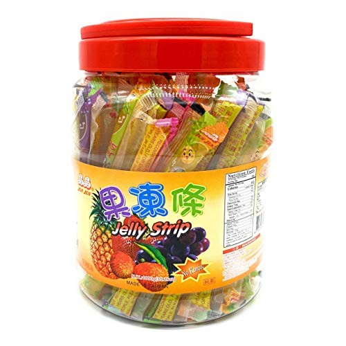 Jin Jin Fruit Jelly Filled Strip Straws Candy - Many Flavors! 3