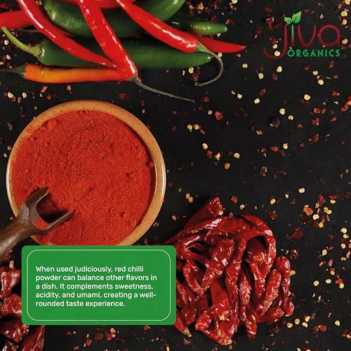 Jiva Organic Red Chili Powder 1 Pound Jar - Non-GMO, Suitable fo...