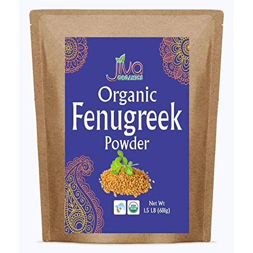 Jiva Organic Fenugreek Powder 1.5Lb Bulk Bag - Non-Gmo Methi Po