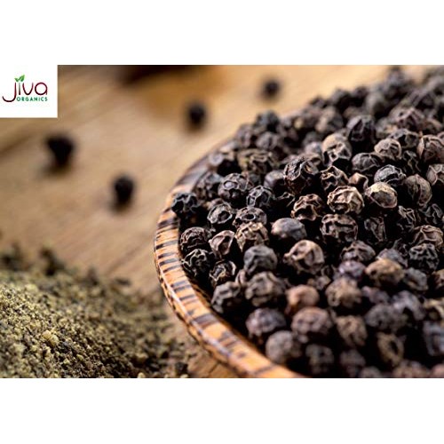 Jiva Organics Organic Whole Black Peppercorns 1 Pound - Pepper,