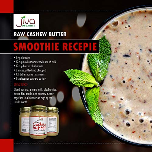 Jiva Organics Raw Organic Cashew Butter 16-Ounce Jar