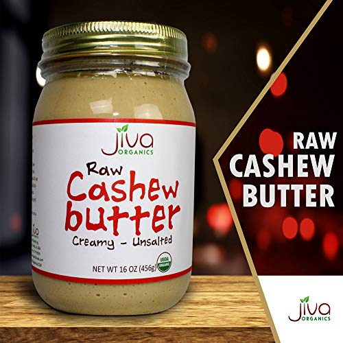 Jiva Organics Raw Organic Cashew Butter 16-Ounce Jar