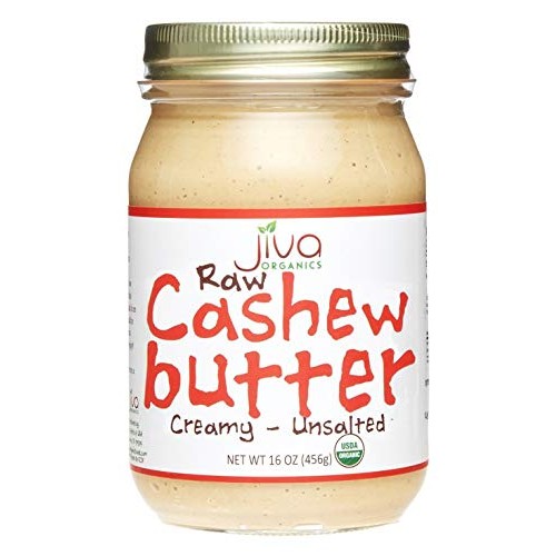 Jiva Organics Raw Organic Cashew Butter 16-Ounce Jar