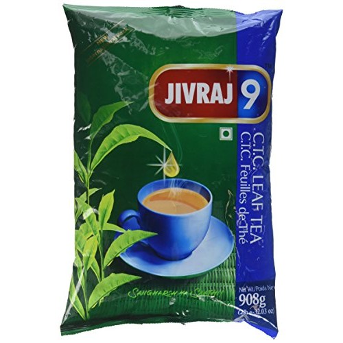 Jivraj 9 C.T.C. Leaf Tea - 908G., 2Lb