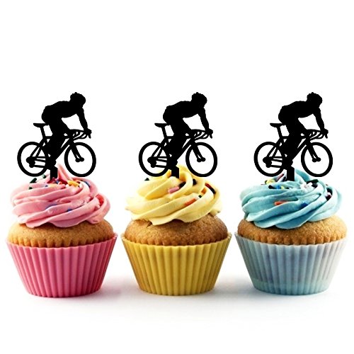 Ta0068 Bicycle Sport Silhouette Party Wedding Birthday Acrylic C