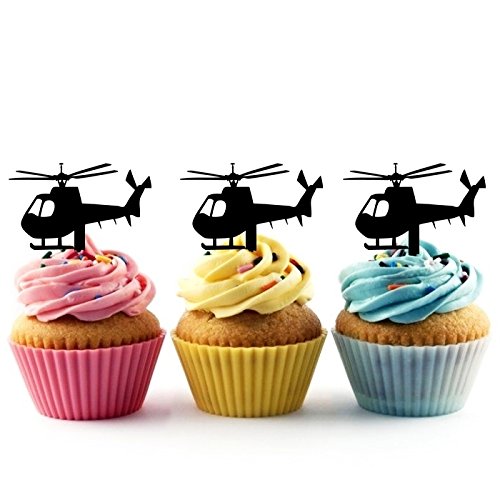 Ta0140 Helicopter Silhouette Party Wedding Birthday Acrylic Cupc