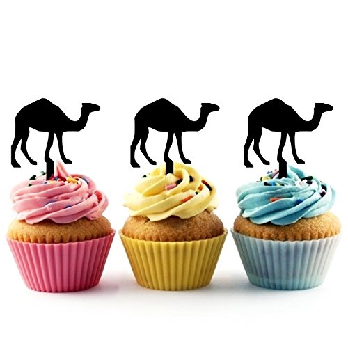 Ta0321 Camel Silhouette Party Wedding Birthday Acrylic Cupcake T