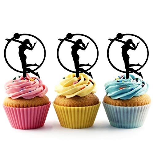 Ta0727 Beach Volleyball Silhouette Party Wedding Birthday Acryli