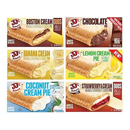 JJs Bakery Cream Pie Variety Pack | 6 Flavors | 6 Pack