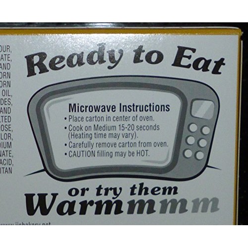 JJs Bakery Lightly Glazed Snack Pies 4oz Pack of 12 Banana C...